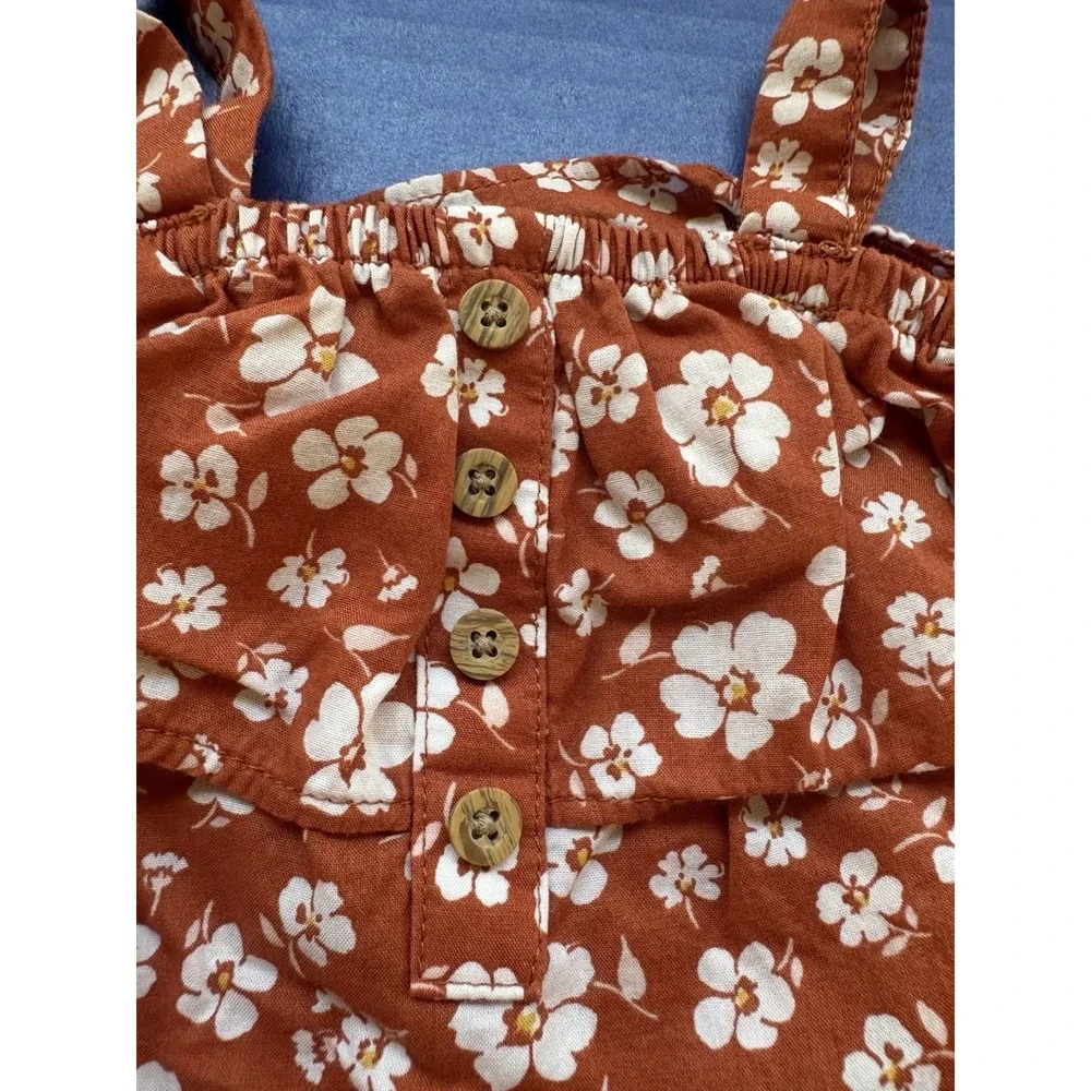 Baby Girl Clothes Lot of 3 – 6M, 18M, 24M – OshKosh Skirt, Pink Tutu, Brown Flor